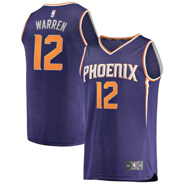 Maillot Phoenix Suns Homme TJ Warren 12 Icon Edition Pourpre